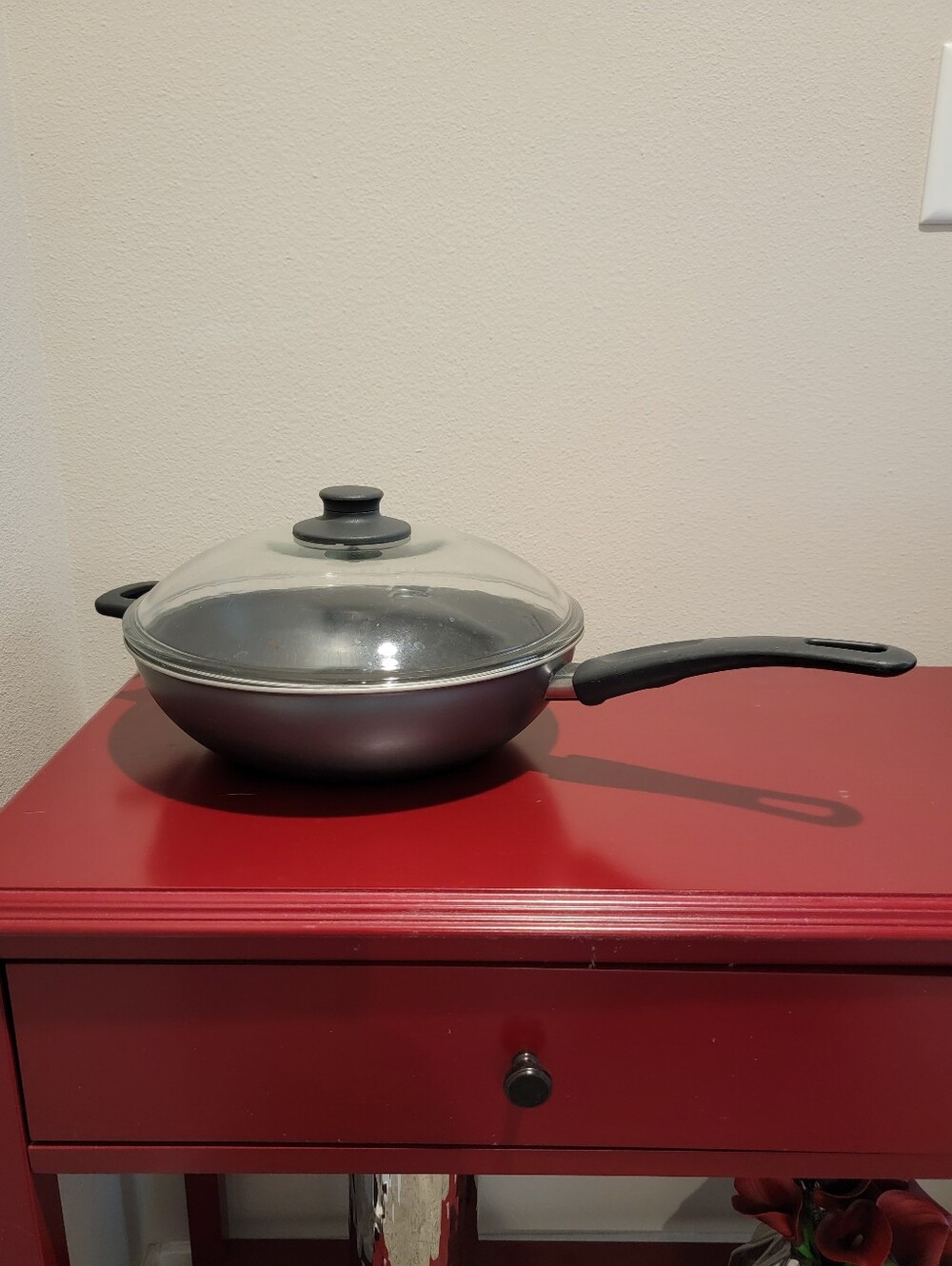 11" wok pan with lid